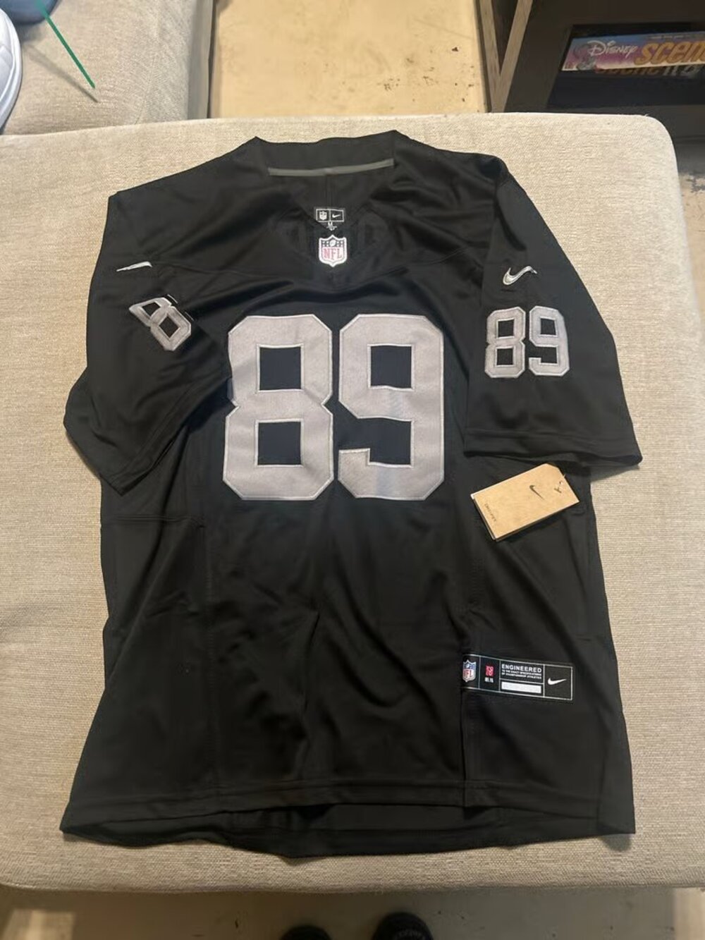 Brock Bowers Black Vapor Stitched Jersey